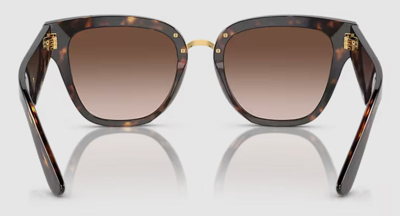 Dolce & Gabbana Womens DG4437 Sunglasses - Havana/Brown Gradient