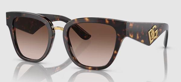 Dolce & Gabbana Womens DG4437 Sunglasses - Havana/Brown Gradient