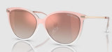 Michael Kors Women's MK2184U Dupont Non-Polarized Sunglasses - Pink Clear/Rose Gold Gradient
