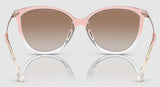 Michael Kors Women's MK2184U Dupont Non-Polarized Sunglasses - Pink Clear/Rose Gold Gradient