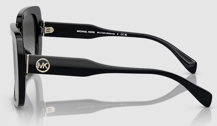 Michael Kors Women's MK2183U Mallorca Non-Polarized Sunglasses - Black/Grey Gradient