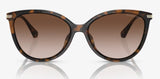 Michael Kors Women's MK2184U Dupont Non-Polarized Sunglasses - Dark Tortoise/Brown Gradient