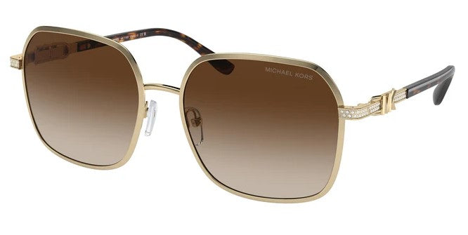 Michael Kors Women's MK1145B Cadiz Polarized Sunglasses - Gold/Brown Gradient