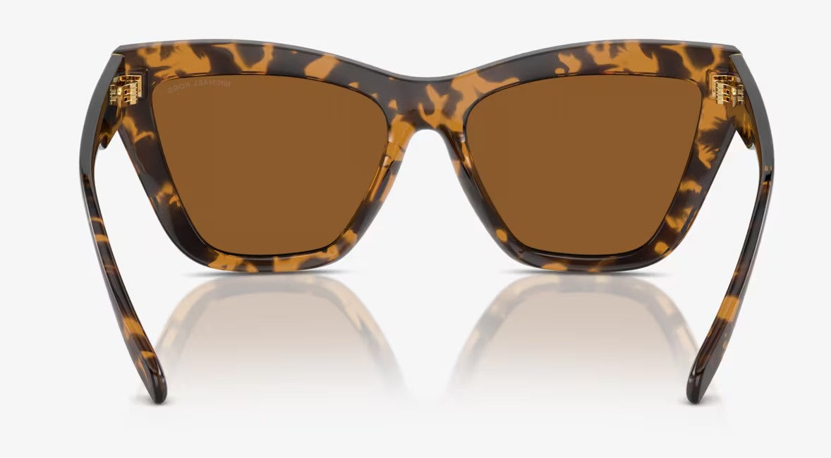 Michael Kors Women's MK2211U Dubai Polarized Sunglasses - Dark Tortoise/Amber