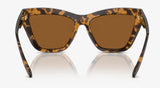 Michael Kors Women's MK2211U Dubai Polarized Sunglasses - Dark Tortoise/Amber