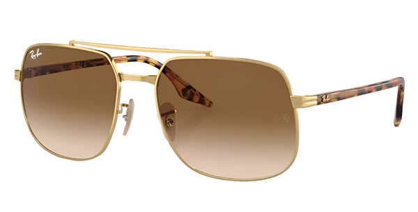 Ray-Ban RB3699 Polarized Sunglasses - Arista Gold/Brown Clear Gradient