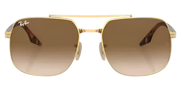 Ray-Ban RB3699 Polarized Sunglasses - Arista Gold/Brown Clear Gradient