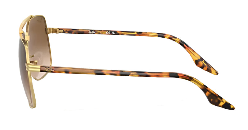 Ray-Ban RB3699 Polarized Sunglasses - Arista Gold/Brown Clear Gradient