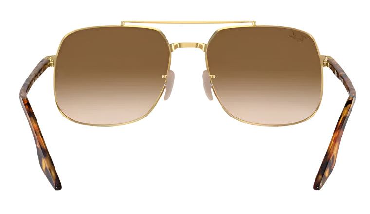 Ray-Ban RB3699 Polarized Sunglasses - Arista Gold/Brown Clear Gradient