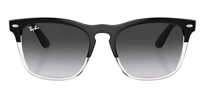 Ray-Ban Steve Polarized Sunglasses - Black on Transparent / Grey Gradient