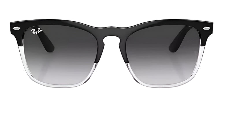 Ray-Ban Steve Polarized Sunglasses - Black on Transparent / Grey Gradient