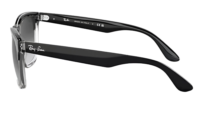 Ray-Ban Steve Polarized Sunglasses - Black on Transparent / Grey Gradient