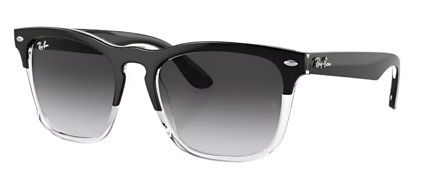 Ray-Ban Steve Polarized Sunglasses - Black on Transparent / Grey Gradient