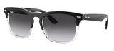 Ray-Ban Steve Polarized Sunglasses - Black on Transparent / Grey Gradient