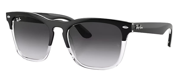 Ray-Ban Steve Polarized Sunglasses - Black on Transparent / Grey Gradient