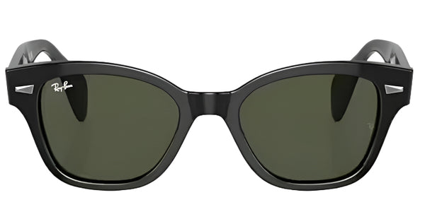 Ray-Ban RB0880S Polarized Sunglasses - Black/Green