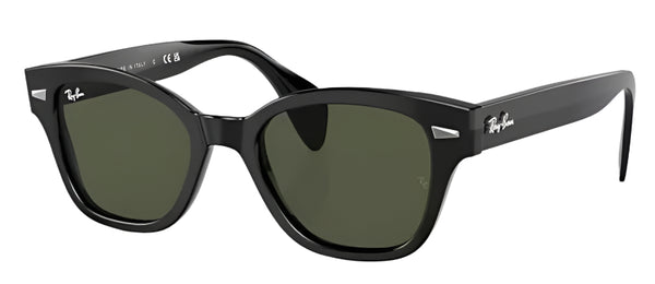 Ray-Ban RB0880S Polarized Sunglasses - Black/Green