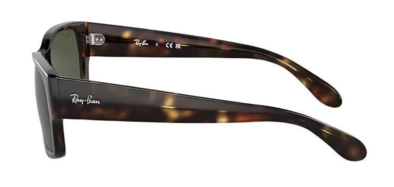 Ray-Ban RB4388 Polarized Sunglasses - Polished Havana/Green