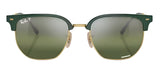 Ray-Ban New Clubmaster Polarized Sunglasses - Polished Green/Polar Green