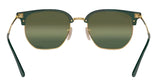 Ray-Ban New Clubmaster Polarized Sunglasses - Polished Green/Polar Green