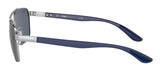 Ray-Ban Mens RB3701 Polarized Sunglasses - Silver/Dark Grey