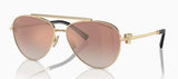 Tiffany & Co. Women's TF 3101B Non-Polarized Pilot Sunglasses - Pale Gold/Pink Gradient/Mirror Orange