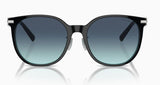 Tiffany & Co. Women's TF4224D Non-Polarized Sunglasses - Black/Tiffany Blue/Blue Gradient