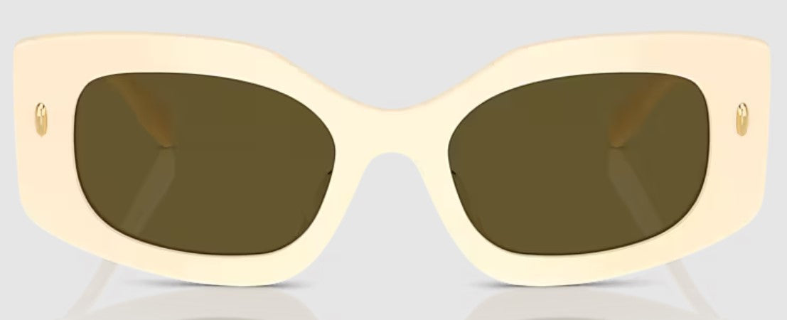 Tory Burch TY7202U Womens Sunglasses - Ivory/Dark Brown