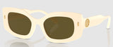 Tory Burch TY7202U Womens Sunglasses - Ivory/Dark Brown