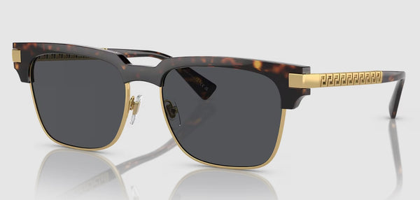 Versace Men's VE4447 Non-Polarized Sunglasses - Havana/Dark Grey