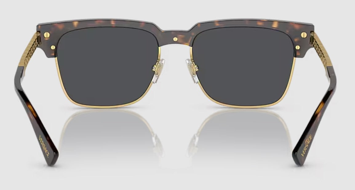 Versace Men's VE4447 Non-Polarized Sunglasses - Havana/Dark Grey