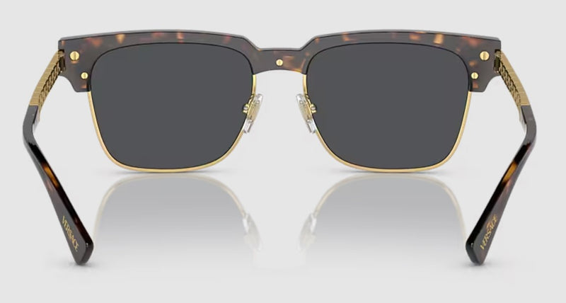Versace Men's VE4447 Non-Polarized Sunglasses - Havana/Dark Grey