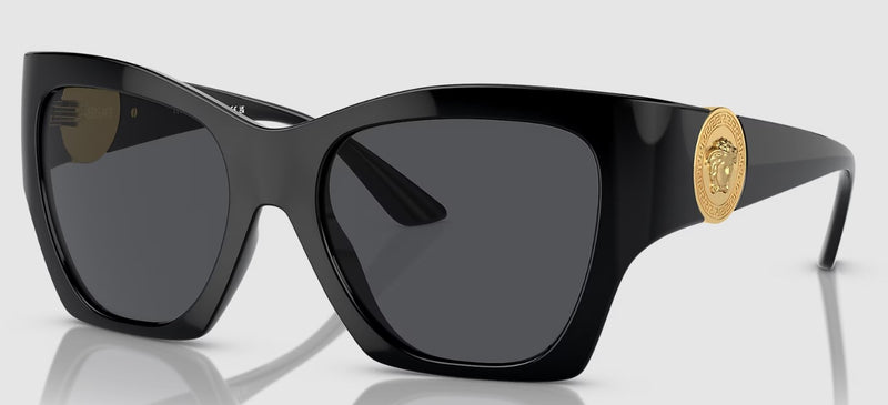 Versace Women's VE4452 Non-Polarized Sunglasses - Black/Dark Grey
