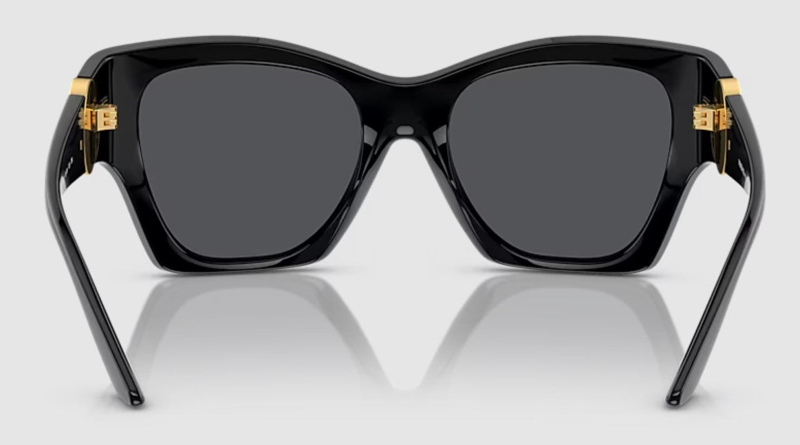 Versace Women's VE4452 Non-Polarized Sunglasses - Black/Dark Grey