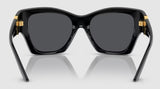 Versace Women's VE4452 Non-Polarized Sunglasses - Black/Dark Grey