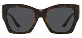 Versace Womens VE4452 Non-Polarized Sunglasses - Havana/Dark Grey