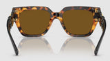 Versace Women's VE4409 Polarized Sunglasses - Havana/Dark Brown