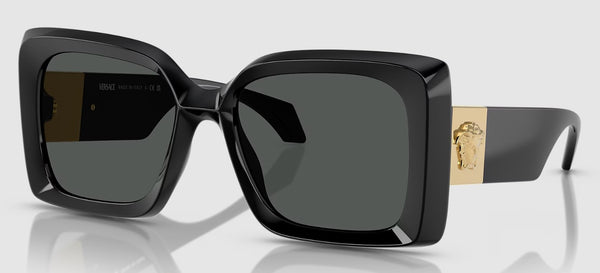 Versace Women's VE4467U Non-Polarized Sunglasses - Black/Dark Grey