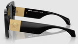 Versace Women's VE4467U Non-Polarized Sunglasses - Black/Dark Grey