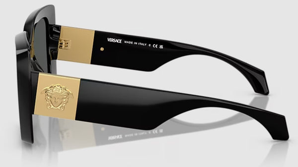 Versace Women's VE4467U Non-Polarized Sunglasses - Black/Dark Grey