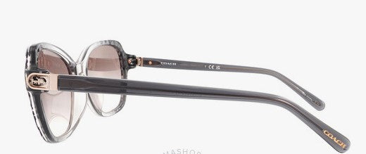 Coach Women's Irregular Non-Polarized - Grey Gradient/Pink Gradient
