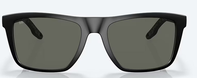 Costa Del Mar Mens Mainsail Matte Black Frames - Gray Lenses - Polarized Sunglasses