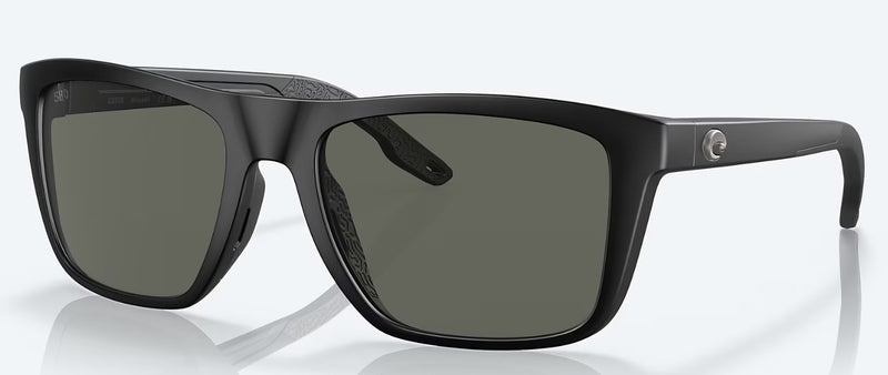 Costa Del Mar Mens Mainsail Matte Black Frames - Gray Lenses - Polarized Sunglasses