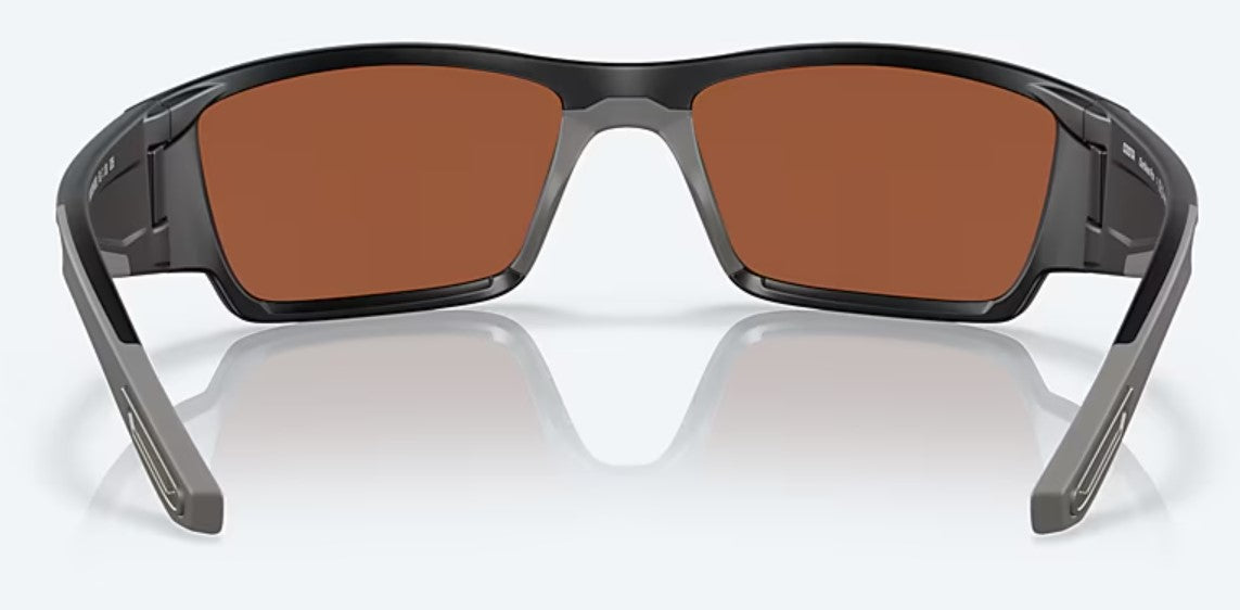 Costa Del Mar Mens Corbina Pro Matte Black Frame - Green Mirror Lenses - Polarized Sunglasses