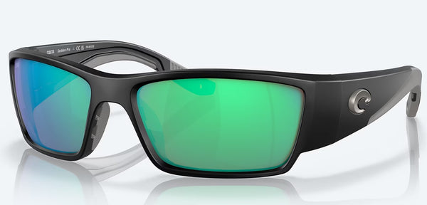 Costa Del Mar Mens Corbina Pro Matte Black Frame - Green Mirror Lenses - Polarized Sunglasses