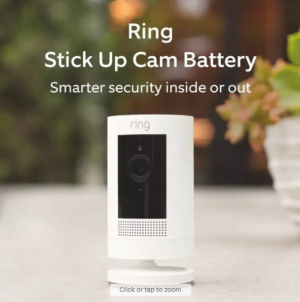 Ring 2-Pack Stick Up Indoor/Outdoor Wire Free 1080p Security Camera