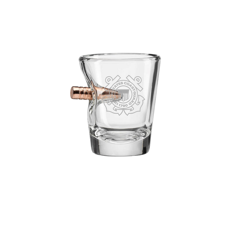 Coast Guard 308 Caliber Shot Glass - 2 oz.