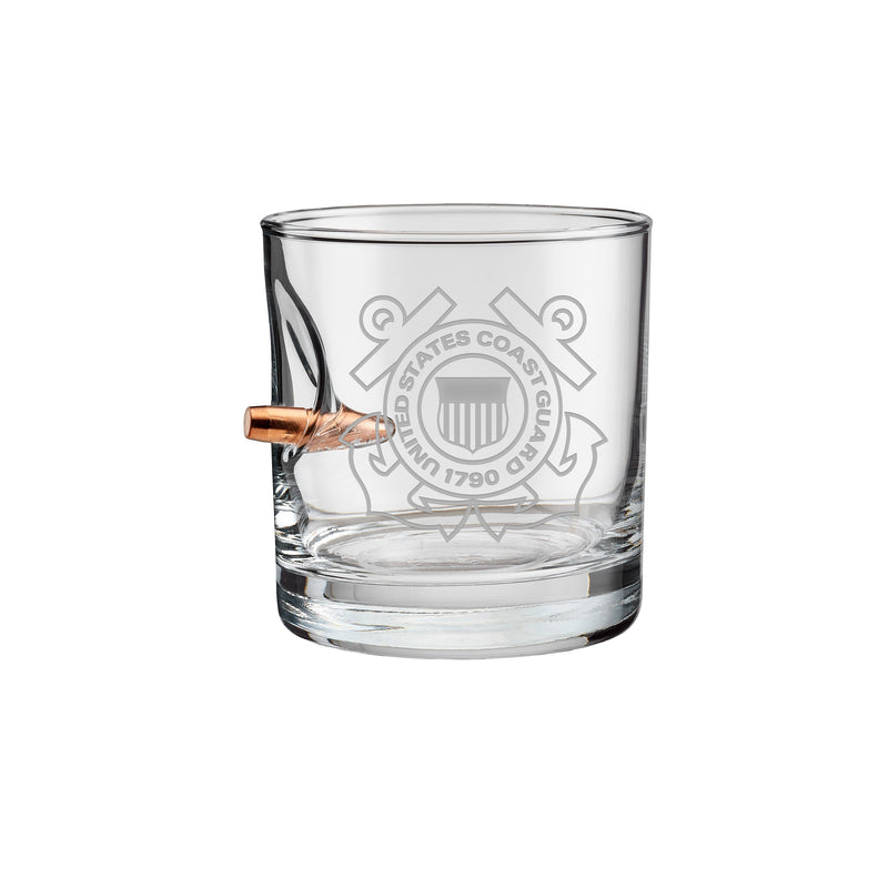 Coast Guard 308 Caliber Rocks Glass - 11 oz.