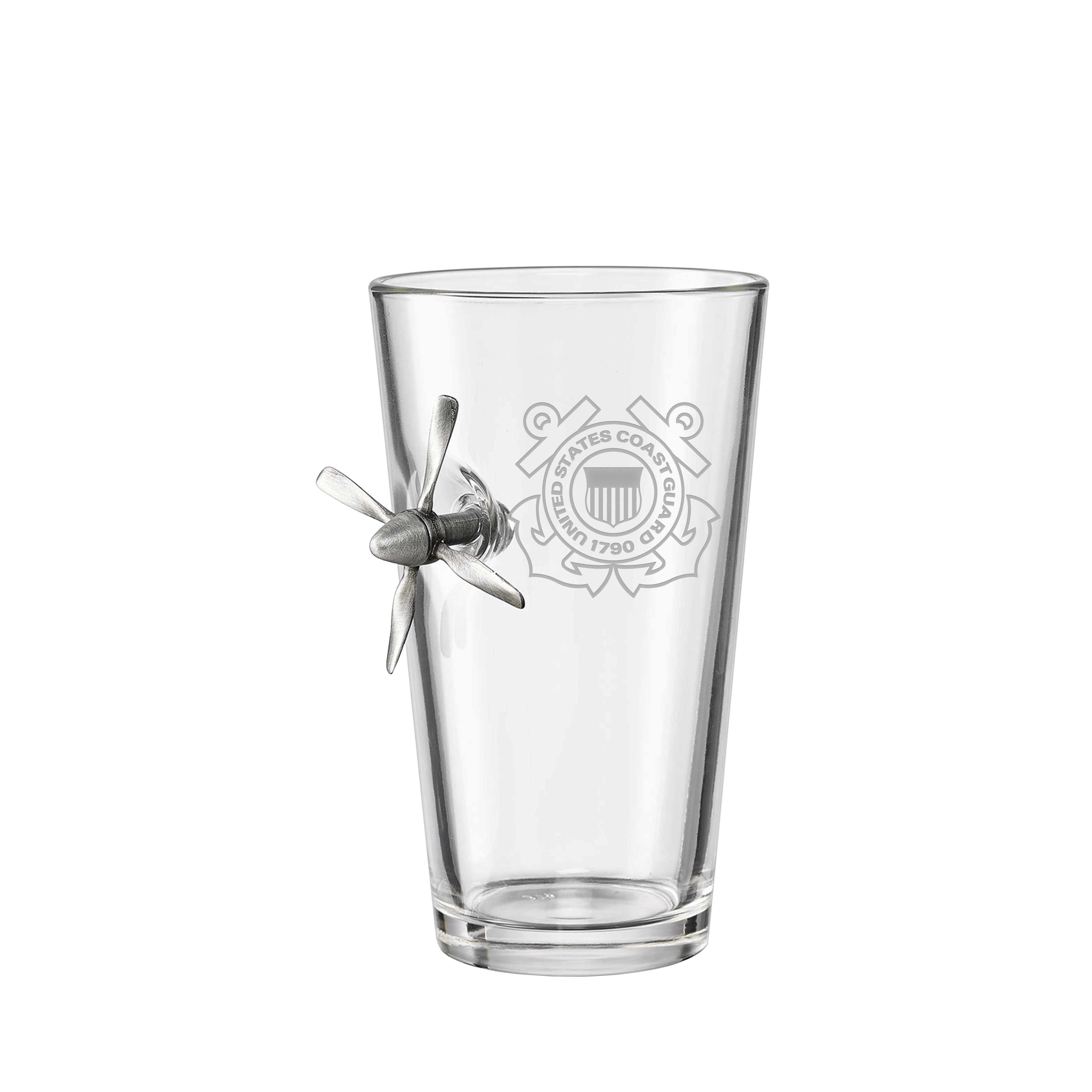 Coast Guard Propeller Pint Glass - 16 oz.