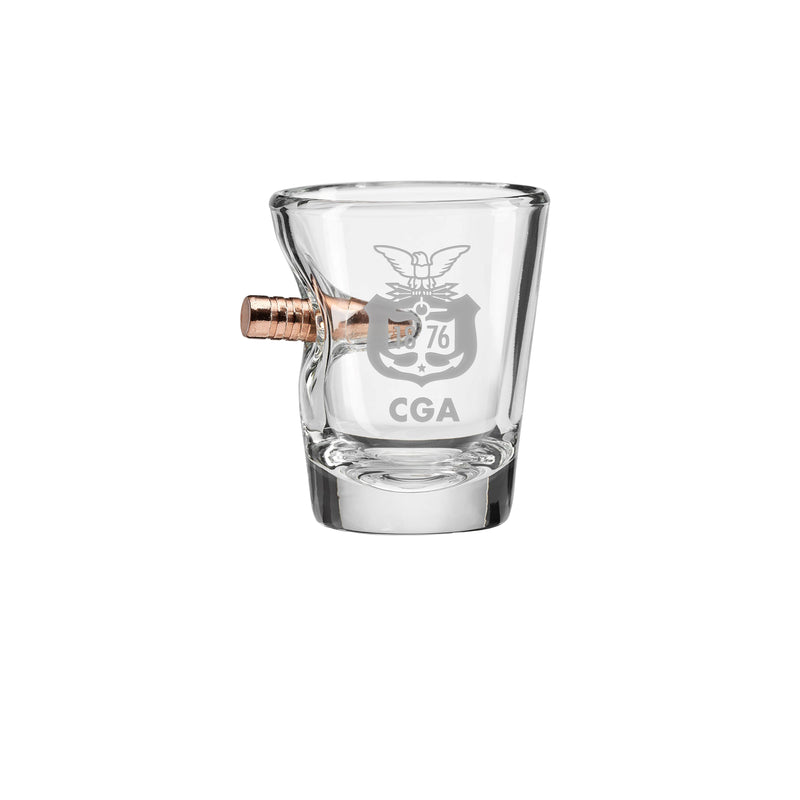 Coast Guard Academy 308 Caliber Shot Glass - 2 oz.